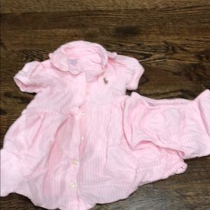 Baby girl dress and diaper cover